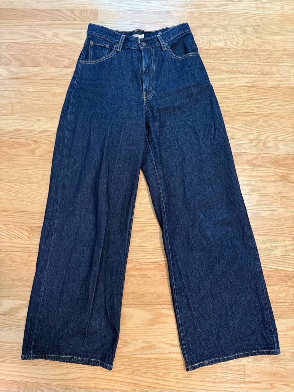 Levi's Dark Blue Relaxed Wide-Leg Jeans